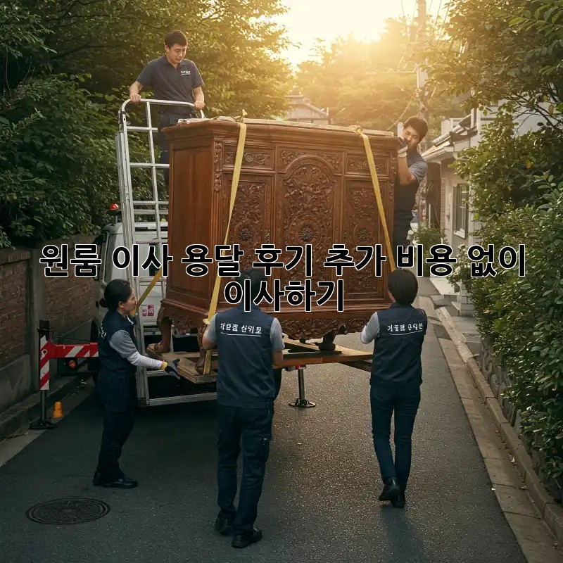 원룸 이사 용달 후기: 추가 비용 없이 이사하기