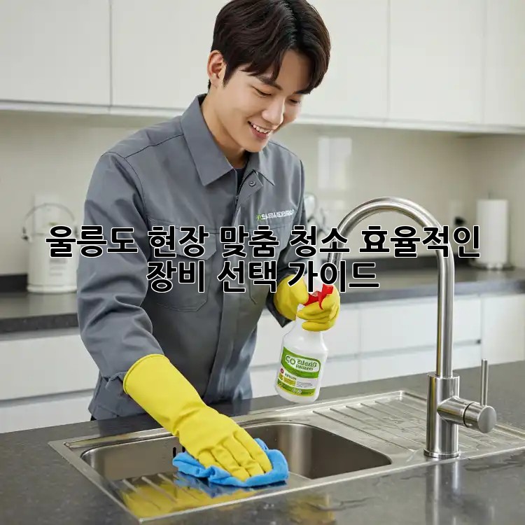 울릉도 현장 맞춤 청소: 효율적인 장비 선택 가이드