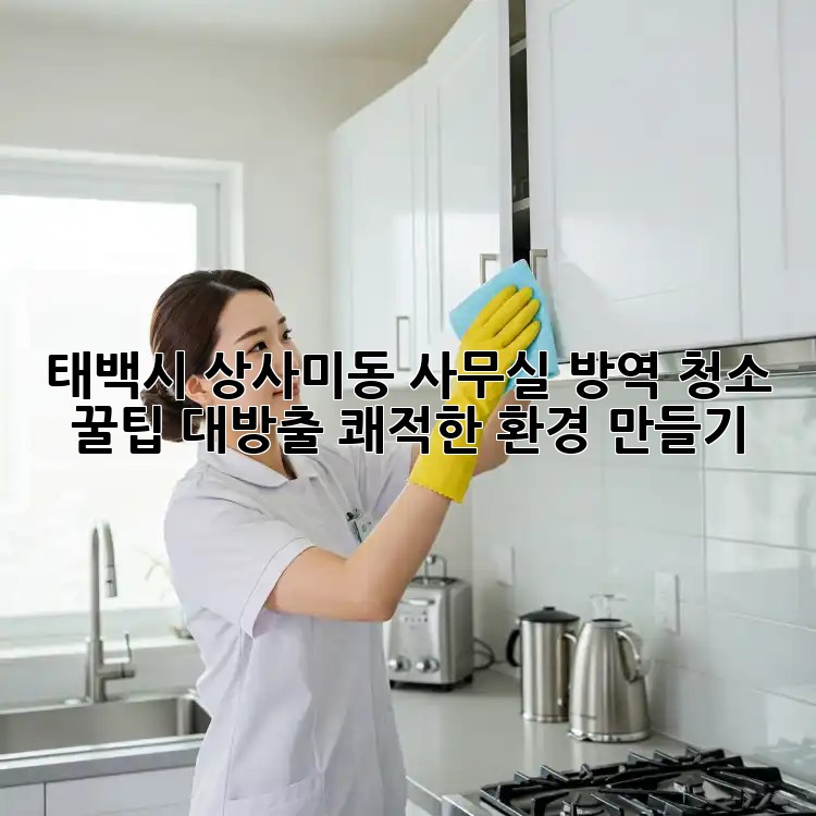 태백시 상사미동 사무실 방역 청소 ✨ 꿀팁 대방출! 쾌적한 환경 만들기 🏡