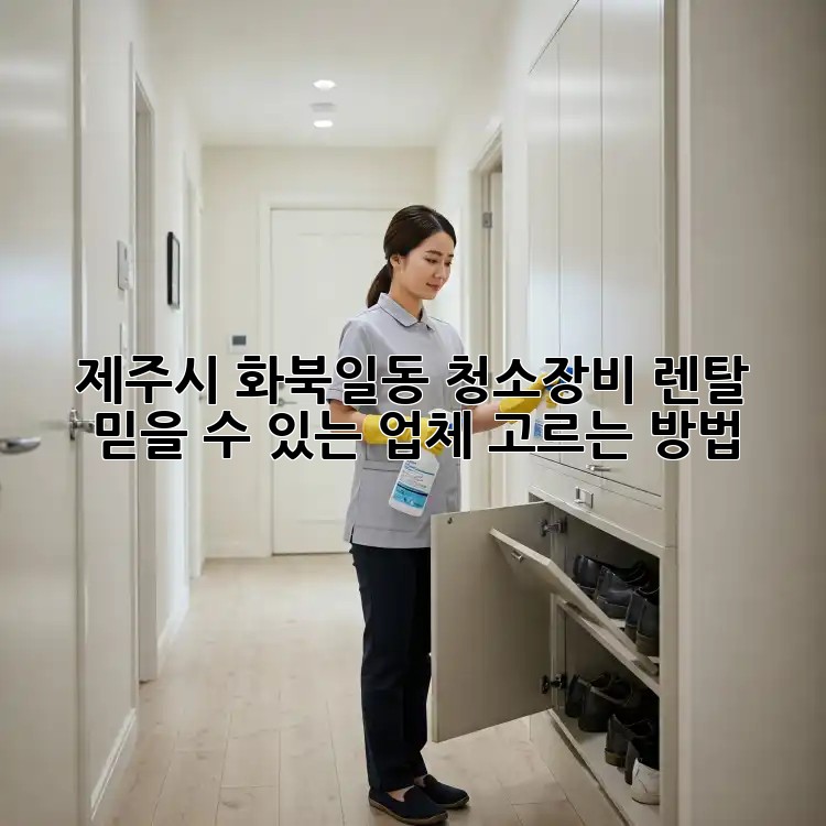 제주시 화북일동 청소장비 렌탈, 믿을 수 있는 업체 고르는 방법