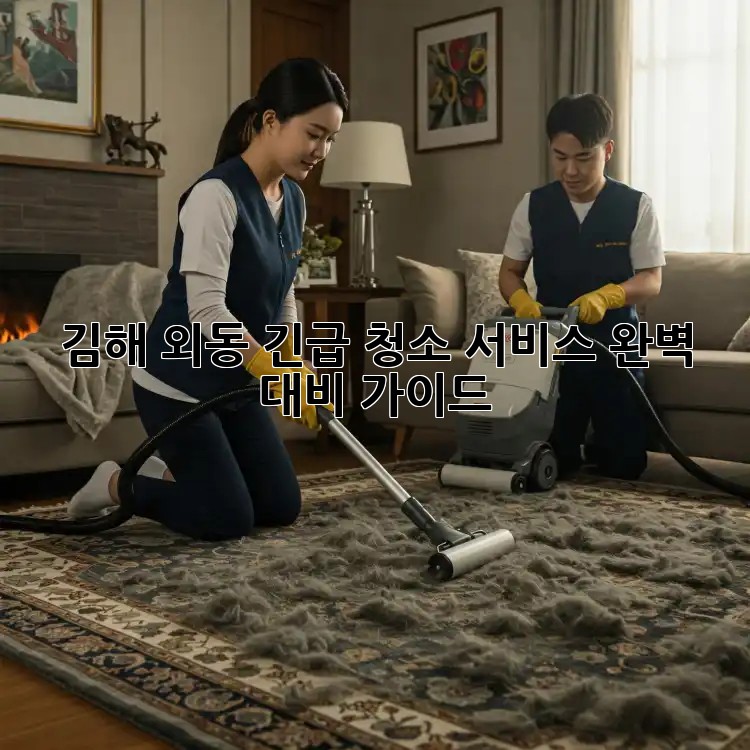김해 외동 긴급 청소 서비스: 완벽 대비 가이드