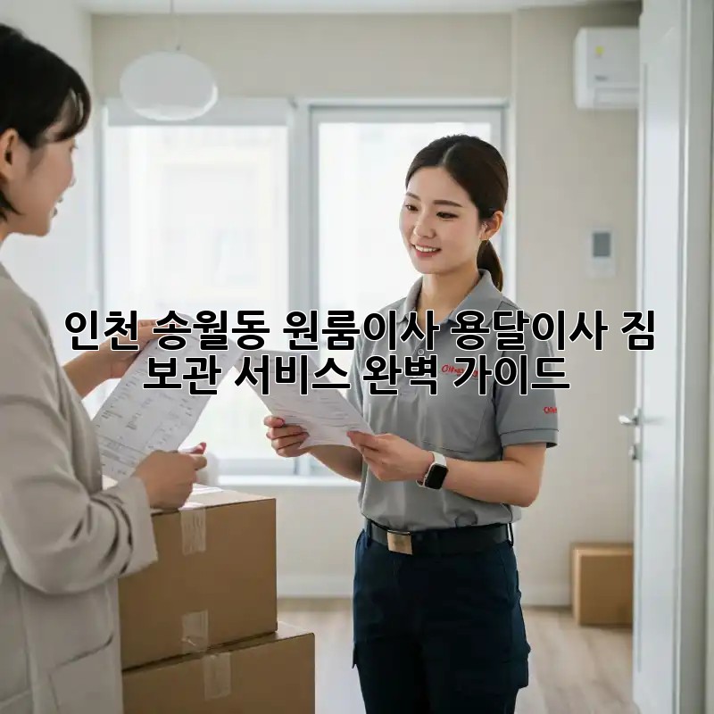 인천 송월동 원룸이사 용달이사, 짐 보관 서비스 완벽 가이드