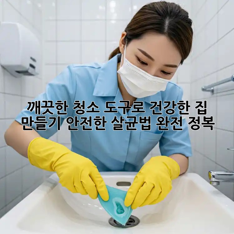 깨끗한 청소 도구로 건강한 집 만들기: 안전한 살균법 완전 정복!