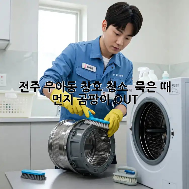 전주 우아동 창호 청소 : 묵은 때, 먼지, 곰팡이 OUT!