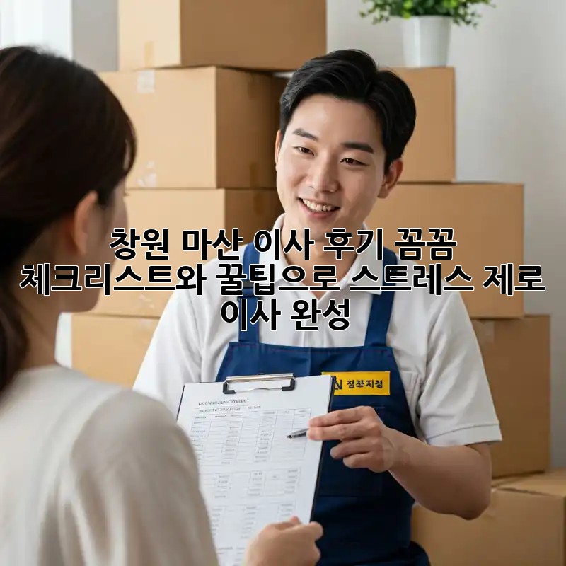 창원 마산 이사 후기: 꼼꼼 체크리스트와 꿀팁으로 스트레스 제로 이사 완성!
