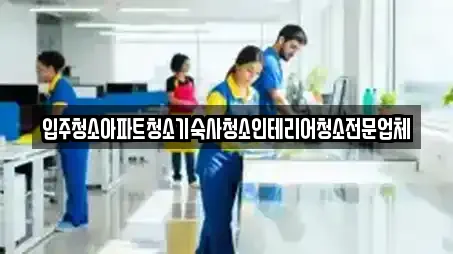 입주청소아파트청소기숙사청소인테리어청소전문업체