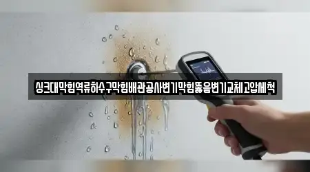 싱크대막힘역류하수구막힘배관공사변기막힘뚫음변기교체고압세척