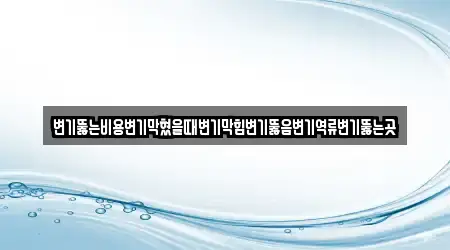 변기뚫는비용변기막혔을때변기막힘변기뚫음변기역류변기뚫는곳