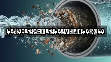 누수하수구막힘씽크대막힘누수탐지베란다누수욕실누수
