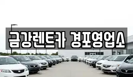 강원 강릉시 성내동 렌트카 전문 금강렌트카 경포영업소