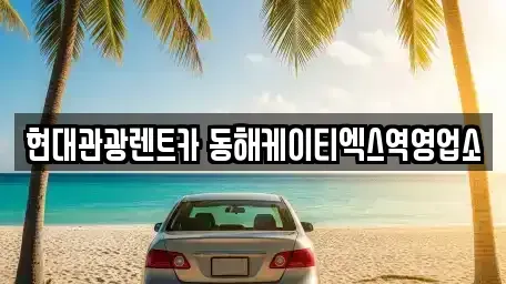 강원 동해시 용정동 단기렌트카 전문 현대관광렌트카 동해케이티엑스역영업소