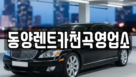 강원 동해시 용정동 렌트카 전문 동양렌트카천곡영업소