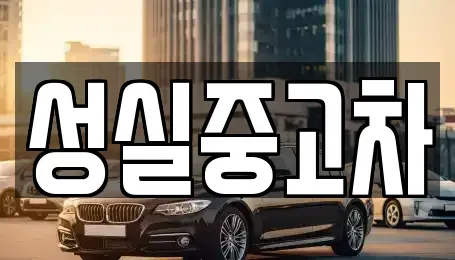 강원 양구군 중고차 전문 성실중고차