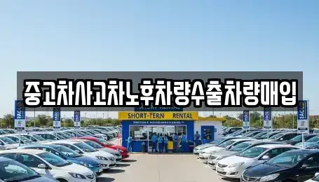 강원 양구군 중고차매입 전문 중고차사고차노후차량수출차량매입