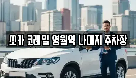 강원 영월군 렌트카 전문 쏘카 코레일 영월역 나대지 주차장