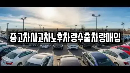 강원특별자치도 인제군 인제읍 중고차매입 전문 중고차사고차노후차량수출차량매입