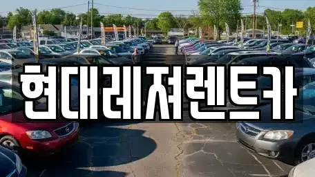 경기 광주시 송정동 렌트카 전문 현대레져렌트카