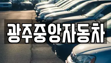 경기 광주시 송정동 중고차 전문 광주중앙자동차