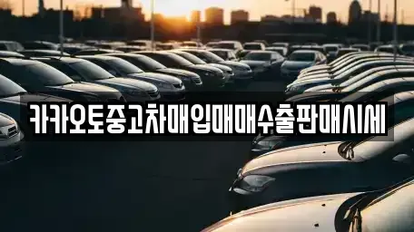 경기 군포시 속달동 중고차 전문 카카오토중고차매입매매수출판매시세
