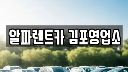 경기 김포시 마산동 렌트카 전문 알파렌트카 김포영업소