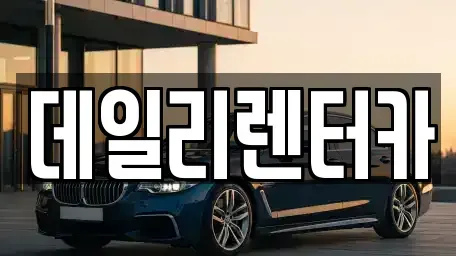 경기 성남시 수정구 금토동 단기렌트카 전문 데일리렌터카