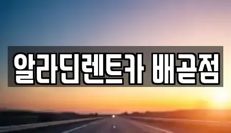 경기 시흥시 배곧동 렌트카 전문 알라딘렌트카 배곧점
