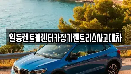경기 시흥시 하중동 렌트카 전문 일등렌트카렌터카장기렌트리스사고대차