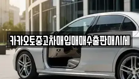 경기 안성시 구포동 중고차매입 전문 카카오토중고차매입매매수출판매시세