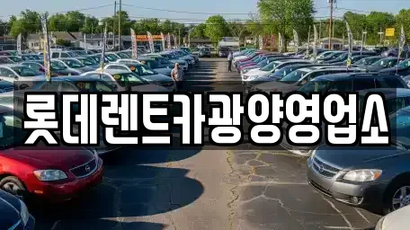 경기 안성시 미양면 렌트카 전문 롯데렌트카광양영업소