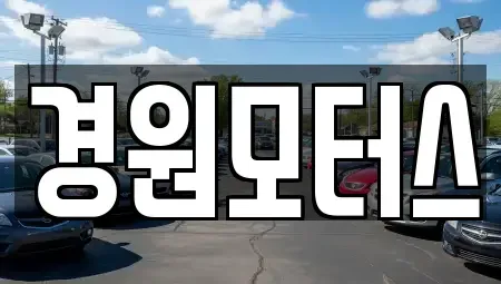 경기 안성시 원곡면 중고차 전문 경원모터스