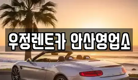 경기 화성시 새솔동 렌트카 전문 우정렌트카 안산영업소