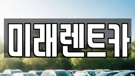 경기 화성시 정남면 렌트카 전문 미래렌트카