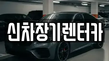 경기 화성시 정남면 장기렌트카 전문 신차장기렌터카