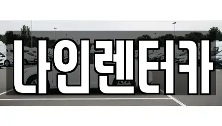 경기도 고양시 일산동구 렌트카 전문 나인렌터카