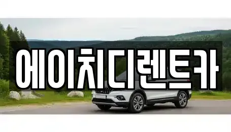 경기도 과천시 중앙동 렌트카 전문 에이치디렌트카
