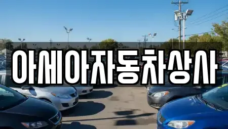 경기도 구리시 아천동 중고차 전문 아세아자동차상사