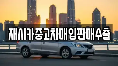 경기도 구리시 아천동 중고차매입 전문 재시카중고차매입판매수출