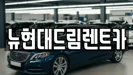 경기도 부천시 오정구 작동 장기렌트카 전문 뉴현대드림렌트카
