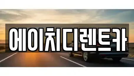 경기도 성남시 분당구 율동 렌트카 전문 에이치디렌트카