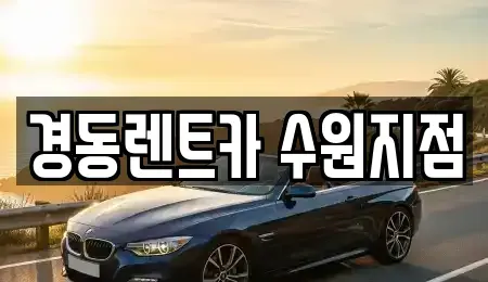경기도 수원시 장안구 하광교동 장기렌트카 전문 경동렌트카 수원지점