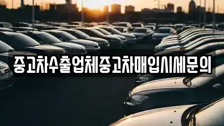 경기도 시흥시 월곶동 중고차매입 전문 중고차수출업체중고차매입시세문의