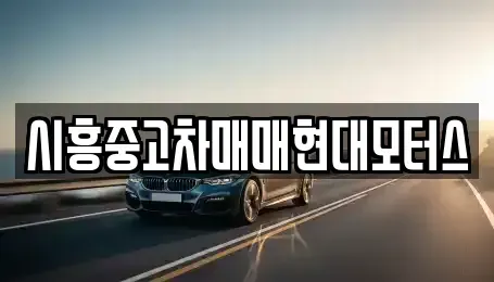 경기도 시흥시 조남동 중고차 전문 시흥중고차매매현대모터스