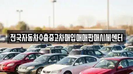 경기도 시흥시 조남동 중고차 전문 전국자동차수출중고차매입매매판매시세센터