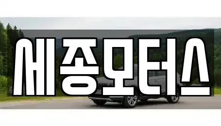 경기도 안산시 단원구 와동 중고차 전문 세종모터스