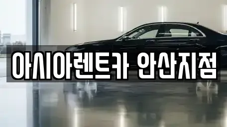 경기도 안산시 단원구 원시동 렌트카 전문 아시아렌트카 안산지점