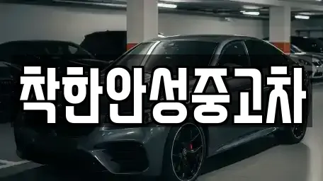경기도 안성시 중고차매매 전문 착한안성중고차