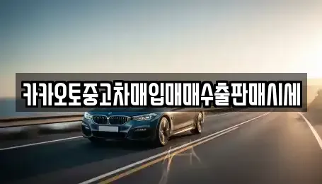 경기도 안성시 중고차매입 전문 카카오토중고차매입매매수출판매시세