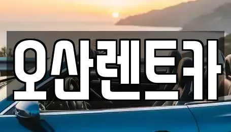 경기도 오산시 오산동 렌트카 전문 오산렌트카