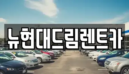 경기도 이천시 단월동 렌트카 전문 뉴현대드림렌트카
