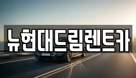 경기도 이천시 단월동 렌트카 전문 뉴현대드림렌트카